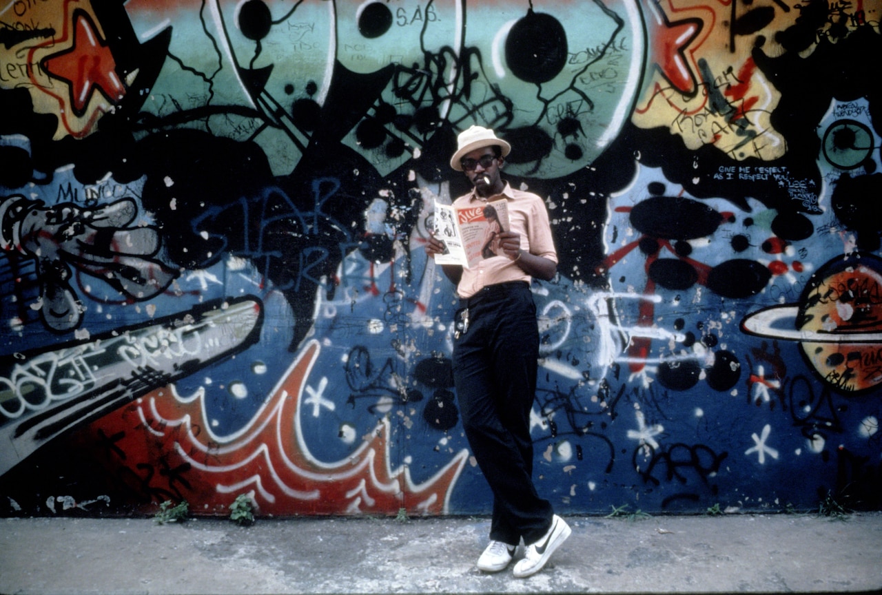King Neon Art Rapper Wall Mural