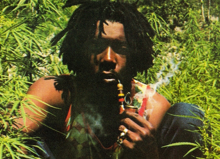 rastafarian smoking weed